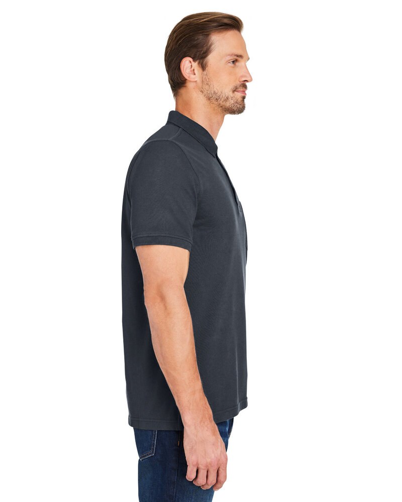 Harriton M205P - Men's Valiant Cotton Snag Protect Pocket Polo