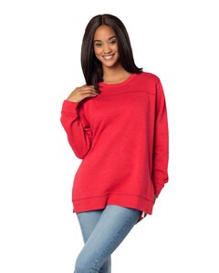 chicka-d 2113CK - Ladies Bato Basics Fleece Tunic Red