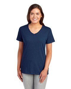 Jerzees 560WVR - Ladies Premium Blend V-Neck T-Shirt Indigo Heather