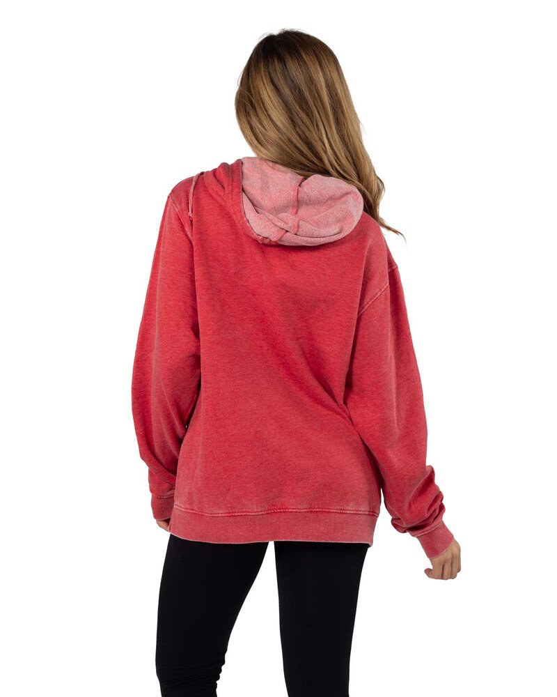 chicka-d 482 - Ladies Burnout Everybody Hooded Sweatshirt