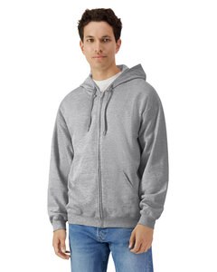 Gildan SF600 - Unisex Softstyle Fleece Hooded Sweatshirt Rs Sp Grey