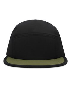 Pacific Headwear P781 - Packable Camper Cap black/loden