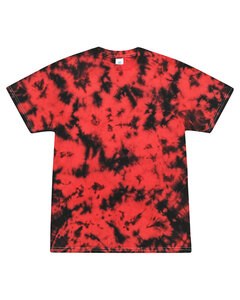 Tie-Dye 1390Y - Youth Crystal Wash T-Shirt Crystal Red/Blk