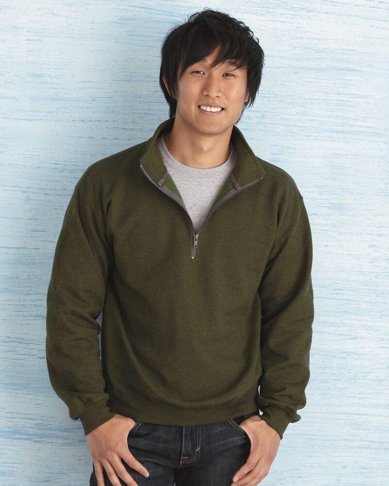 Gildan 18800 - Heavy Blend™ Vintage Quarter-Zip Cadet Collar Sweatshirt |  Wordans USA