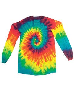 Colortone T327R - Adult Reactive Rainbow Long Sleeve Tee