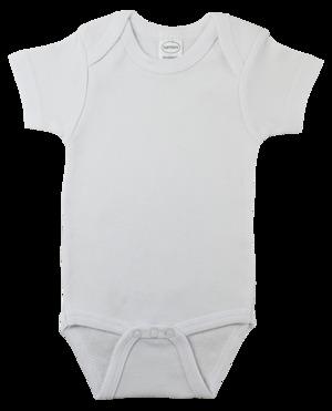 Infant Blanks 0010B - Interlock Short Sleeve Onezies