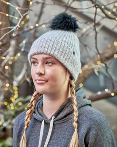 J. America 5009JA - Swap-a-Pom Knit Hat