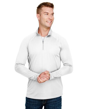 A4 N4268 - Adult Daily Polyester 1/4 Zip