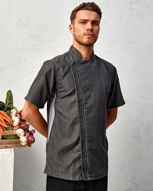 Artisan Collection by Reprime RP906 - Unisex Zip-Close Short Sleeve Chefs Coat