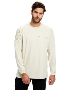 US Blanks US5544 - Mens Flame Resistant Long Sleeve Pocket T-Shirt