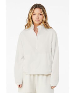 Bella+Canvas 3953 - Ladies Sponge Fleece Half-Zip Pullover Sweatshirt