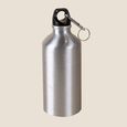 Goya 31028 - Alumiinipullo 500ml, kiiltävä, ruuvikorkki, karabiinihaka