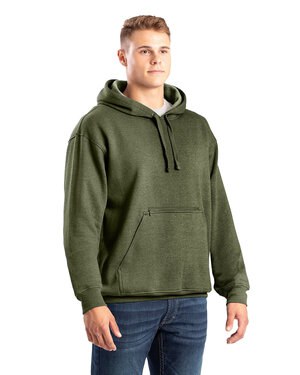 Berne SP418 - Mens Heritage Zippered Pocket Hooded Pullover Sweatshirt